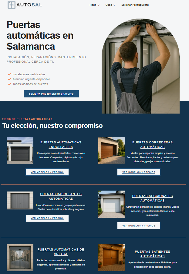 Web Autosal Puertas